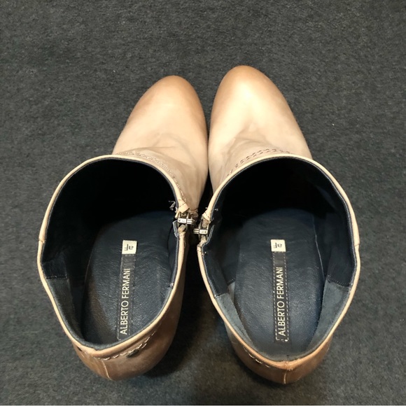 Alberto Fermani Women’s Brown Leather Almond Toe Heel Ankle Bootie Sz 41 US 10.5 - Picture 5 of 10